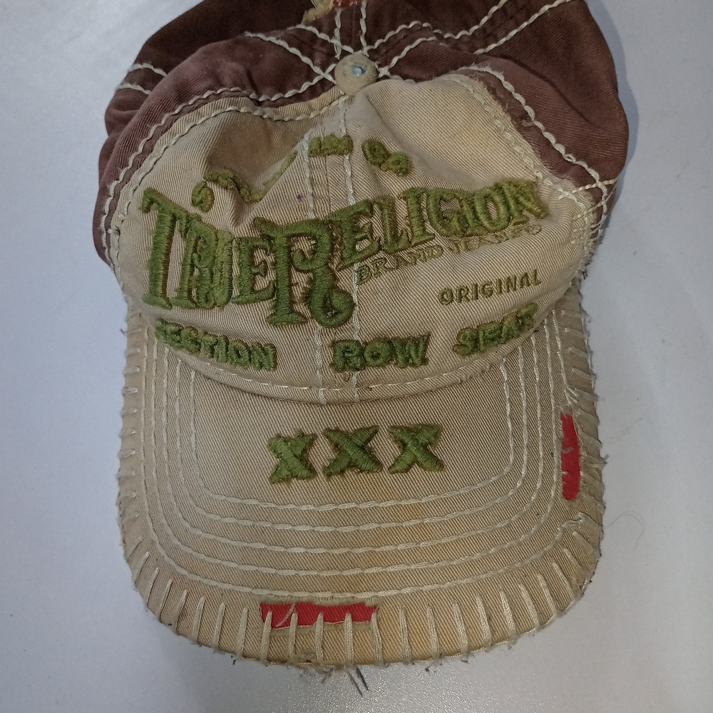 True Religion Brown and Tan Cap